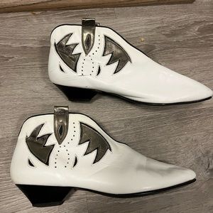 Funky soft leather vintage cowboy booties